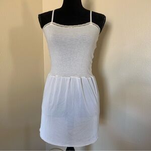 White Spaghetti Strap tunic top